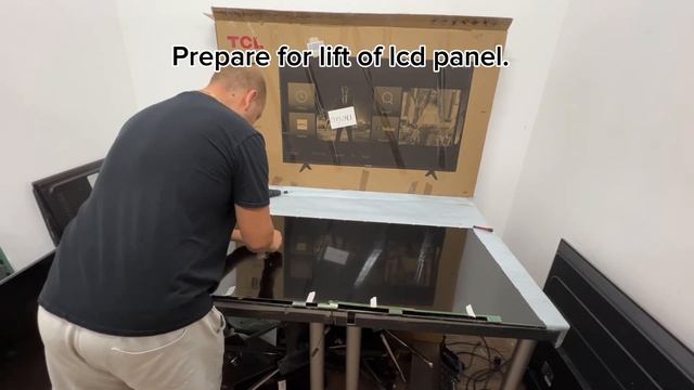Fix black screen on SHARP TV 55” LC - 55CUF8372ES, disassembling and replace backlite led stripes. смотреть онлайн