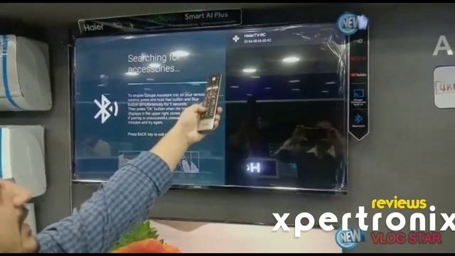 Haier Android tv smart led 32", 40", 43" 6600 and 6900 series bluetooth remote connection tutorial смотреть онлайн