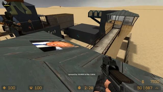 ZOMBIE ESCAPE MOD ON COUNTER-STRIKE: SOURCE, MAP: ZM_desert_fortress, CSS смотреть онлайн