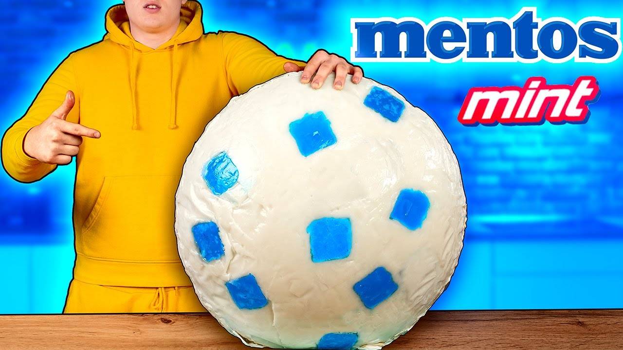 Я СДЕЛАЛ ГИГАНТСКИЙ Mentos ВЕСОМ 70 КИЛОГРАММ смотреть онлайн