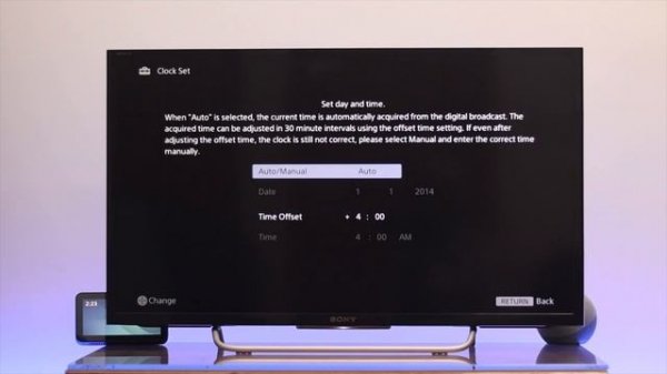 Sony Bravia TV: How to Change Date and Time!