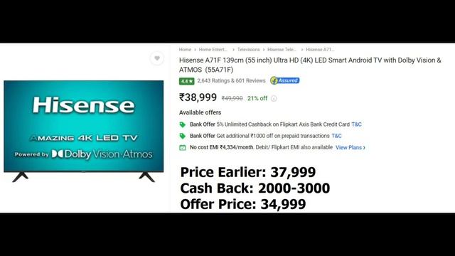 Flipkart TV Days Sale is Live | But Watch My Comparison | #FlipkartTVDays #Best4kTV смотреть онлайн