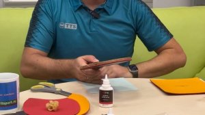 Как правильно приклеить накладки на ракетку Используется Клей для настольного тенниса TTS LATEX GLUE