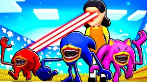 ШИН СОНИК НО ПОПАЛ В ИГРУ В КАЛЬМАРА В МАЙНКРАФТ МУЛЬТИК  SONIC TAPES