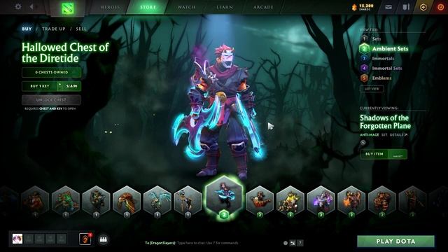 DOTA 2 HALLOWED CHEST OF THE DIRETIDE 2020 PREVIEW ALL SETS смотреть онлайн