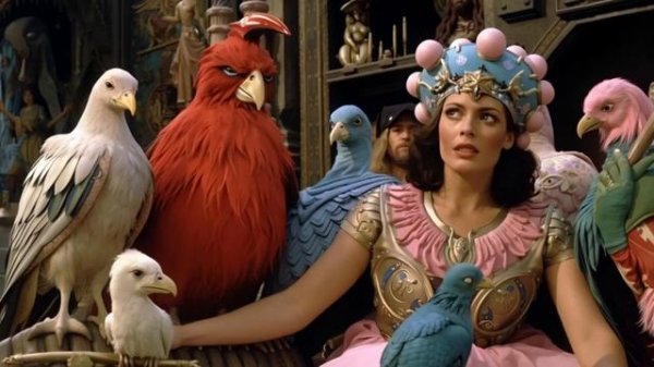 Feathers of Light: A Surreal Cosmic Adventure | AI-Generated Scene Video 211