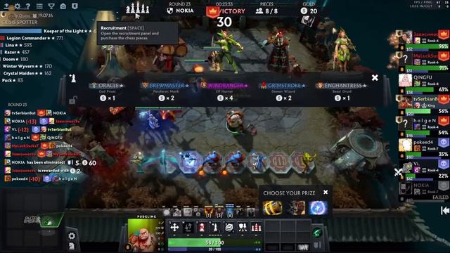 Dota Auto Chess | Имбовый билд фулл акиры от SerbianButcher | дота авто чесс смотреть онлайн