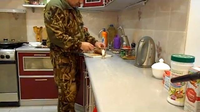 Потрошение рыбы без разреза