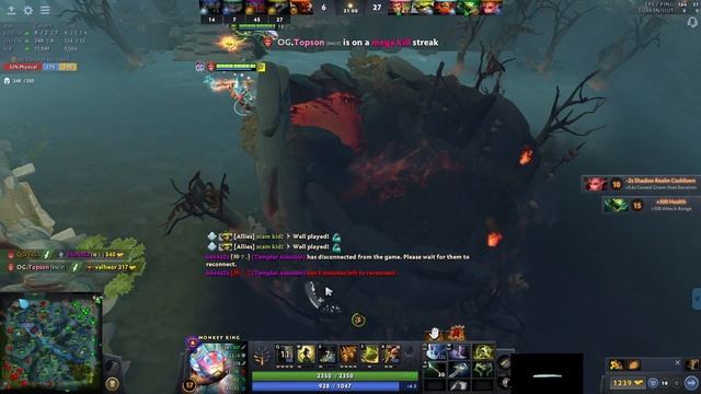 TOPSON Stream Perfect Game Radiance Build | Monkey King Mid Full Gameplay