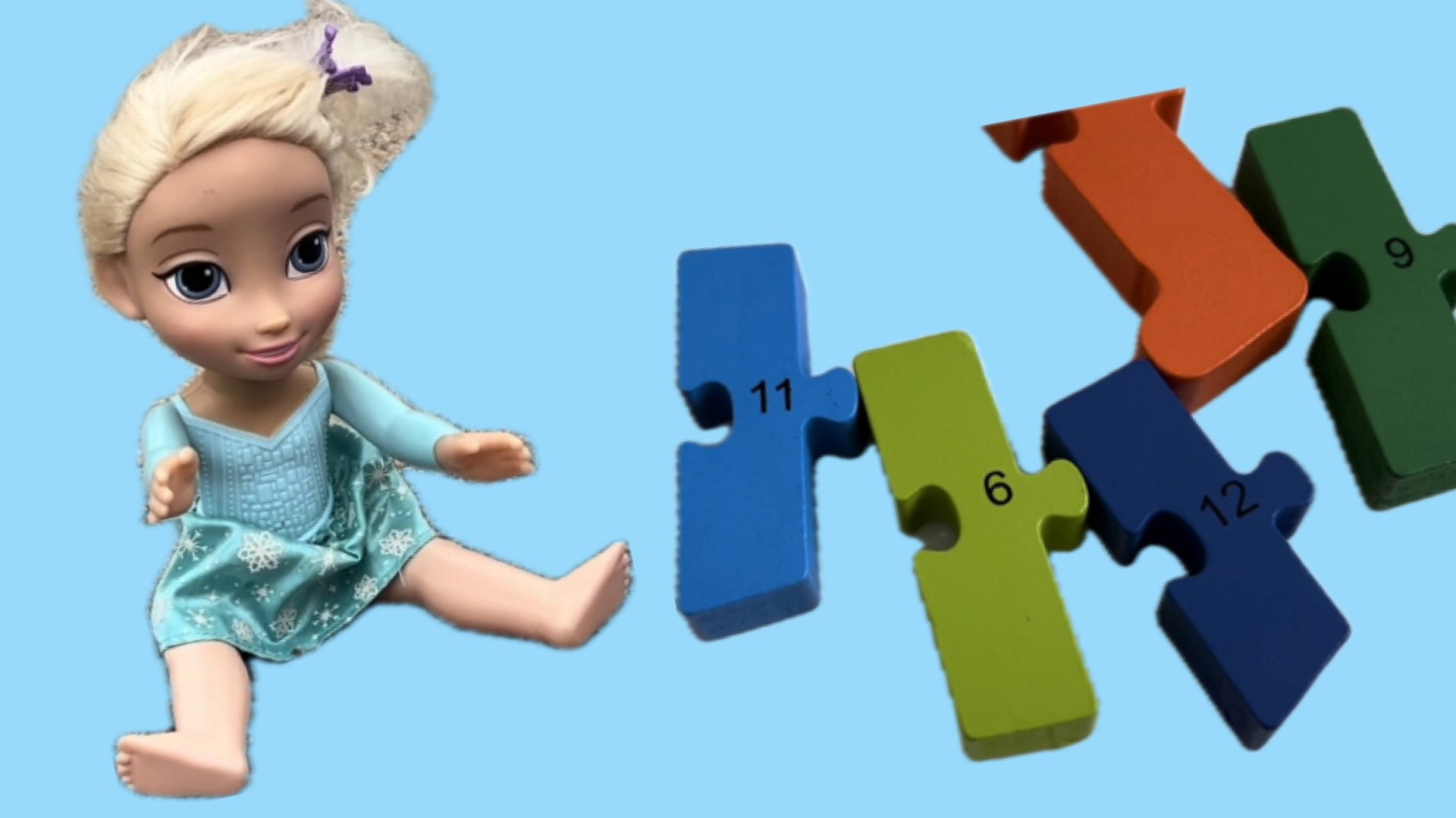 Эльза учит цифры