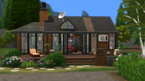 СТИЛЬНЫЙ СЕМЕЙНЫЙ ДОМ | THE SIMS 4 Строительство | Mulena Sims 4