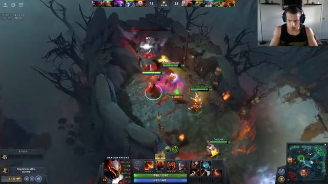 Про Лолер пытается играть в Доту 2 смотреть онлайн