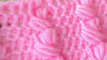 Простой тунисский узор крючком - Тунисское вязание крючком смотреть онлайн