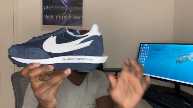Campus Spot Blackened Blue LD Waffle x Sacai x Fragment Review смотреть онлайн