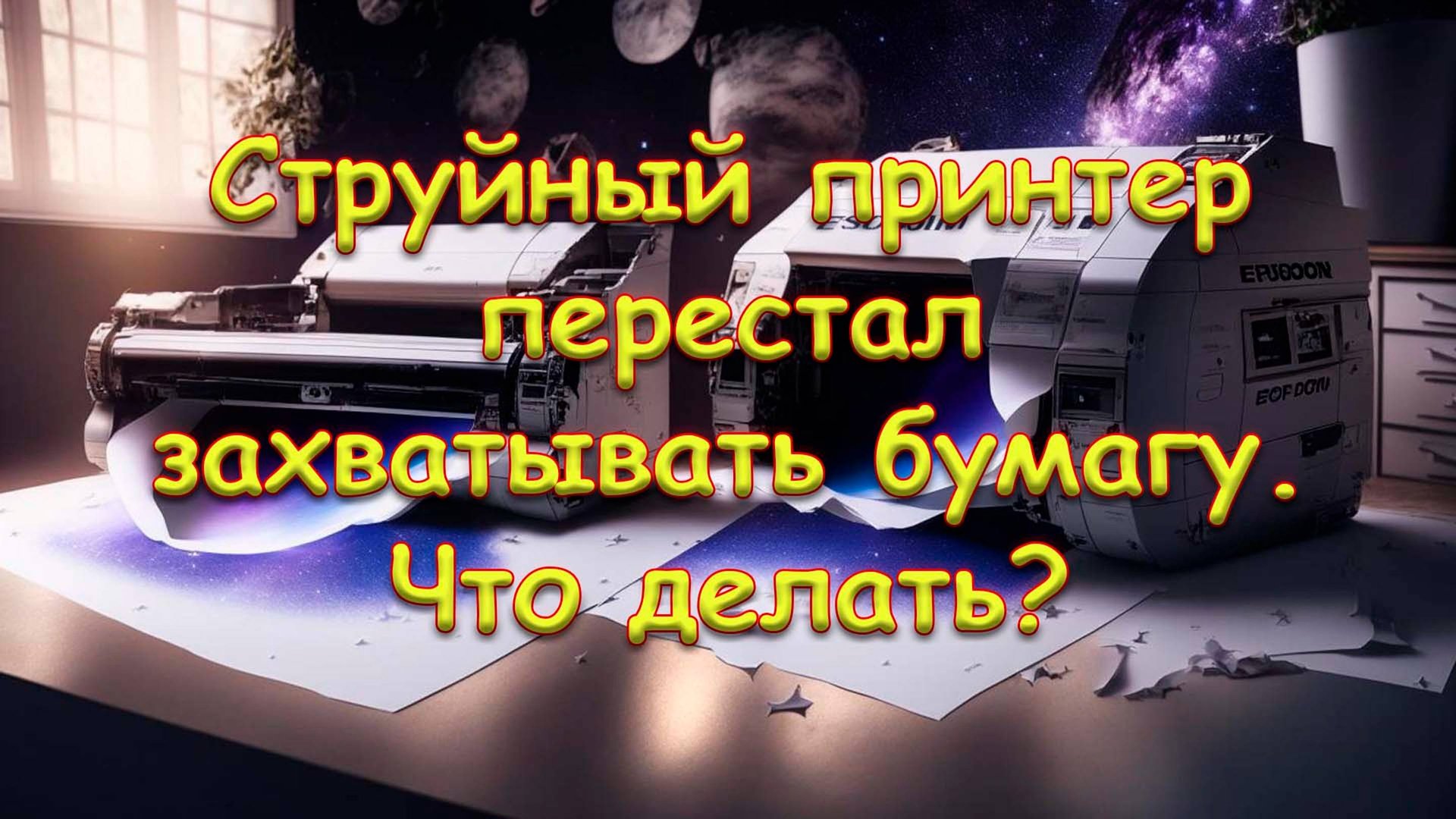 Струйный принтер перестал захватывать бумагу. Что делать? смотреть онлайн
