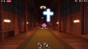 убиваю всех монстров крестом