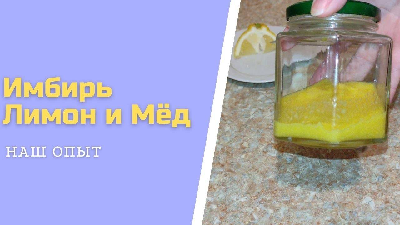 Имбирь С Лимоном И Медом Рецепт Пропорции смотреть онлайн