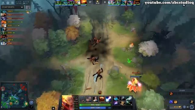 Fear • Lina • 20 kills — Pro MMR Gameplay Dota 2 смотреть онлайн