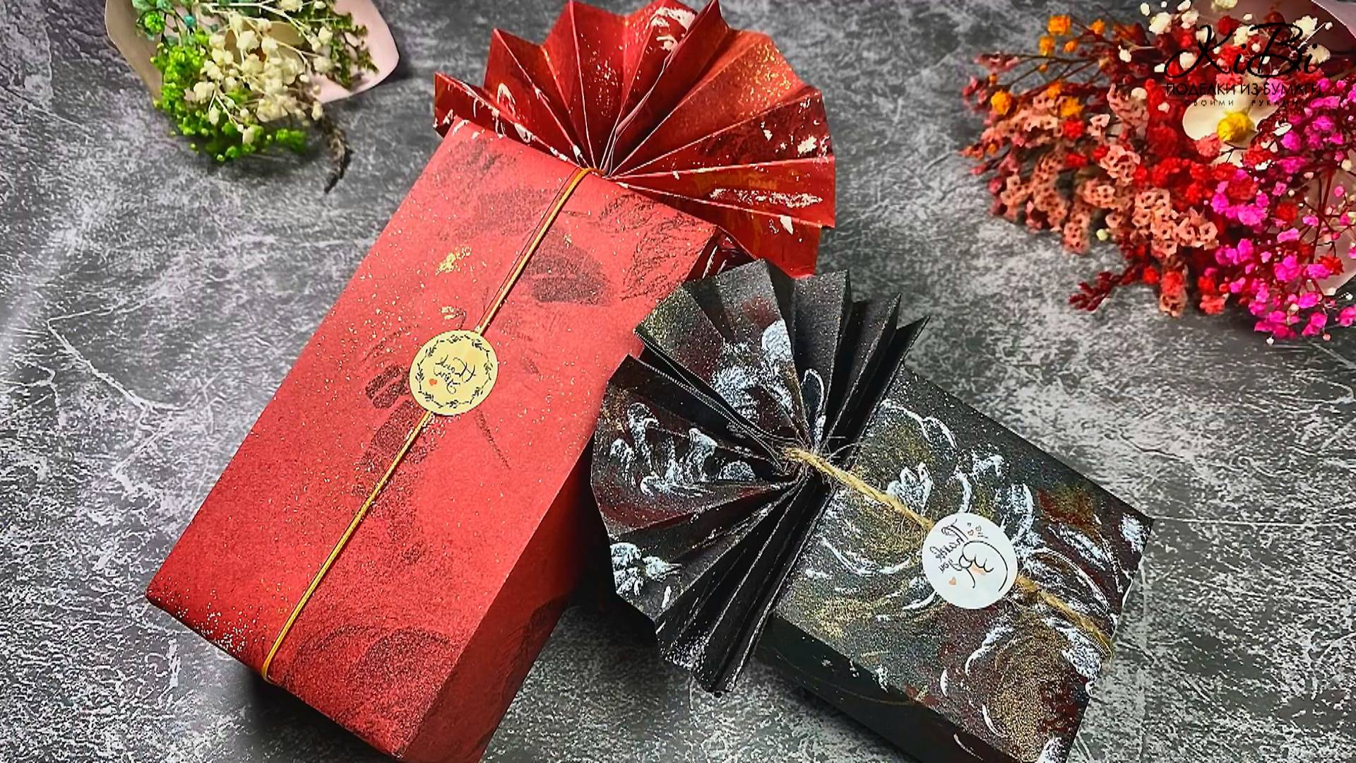 Как Оригинально упаковать коробку с подарком | Идеи оформления подарка своими руками | DIY смотреть онлайн