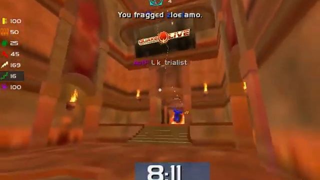 quake live double railgun frag смотреть онлайн