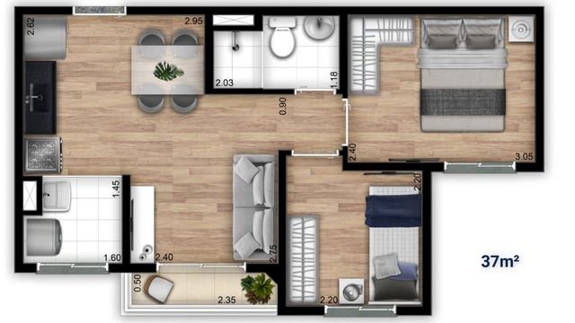 Show Zona Sul - Lançamento Econ | Apartamentos de 2 Dormitórios c/ varanda - 32 e 37m² | MCMV смотреть онлайн