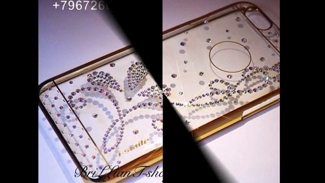 Накладка для айфона со стразами Swarovski смотреть онлайн