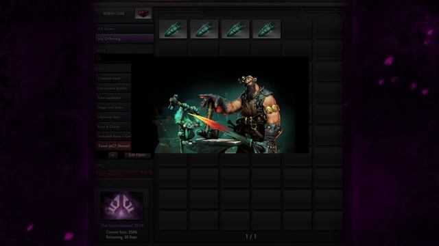 Dota 2 Treasure of the Emerald Polycount opening and items overview смотреть онлайн