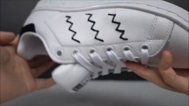 Adidas Stan Smith Zig-Zag 史密斯 黑尾 繡線 鋸齒 斜紋 S紋 黑 AQ3090 смотреть онлайн