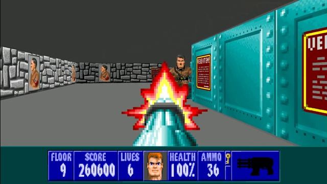 Wolfenstein 3D - Episode 3, Level 9
