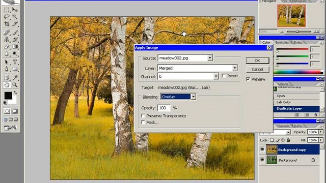 Превращаем пейзаж из летней в осеннюю в Фотошопе смотреть онлайн