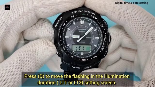 How To Set Time On Casio Protrek PRG-510 (5213) | TrendWatchLab