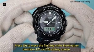 How to set time on Casio Protrek PRG-510 (5213) | TrendWatchLab