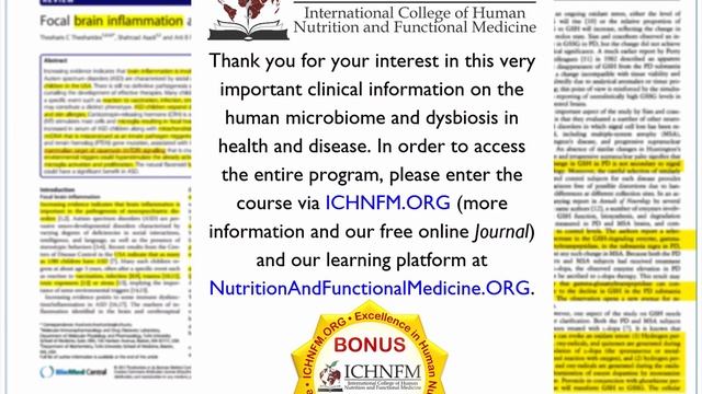 2016 Sample from Video #1: Human Microbiome and Dysbiosis in Clinical Disease смотреть онлайн