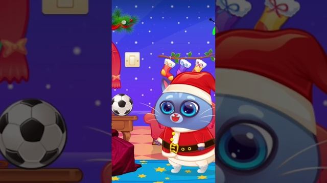 Котик Дед Мороз у Bubbu котика #bubbu #virtualpet #бубу #котикбубу #forkids #рекомендации смотреть онлайн