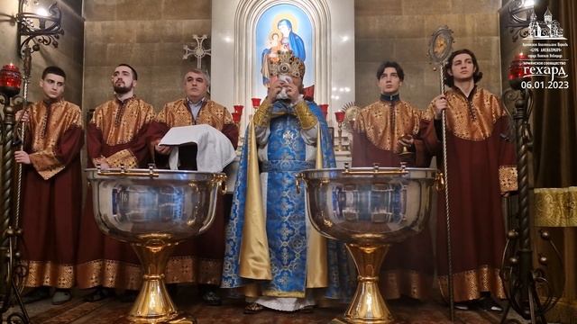 06.01.2023 Рождественская Литургия, Чин Освящения Воды "Сурб Аменапркич" Нижний Новгород смотреть онлайн