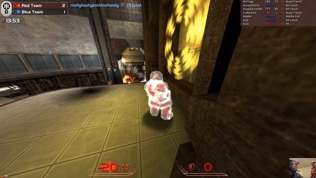 Quake Live (26 kills) Warming Up gameplay смотреть онлайн