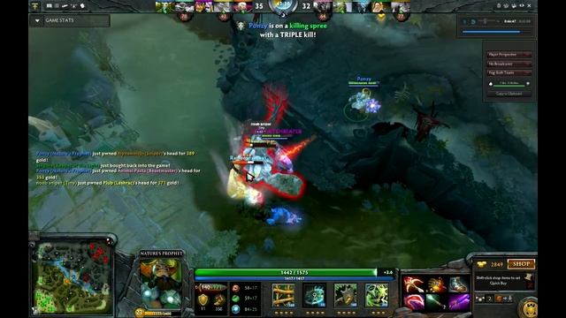 Pantsu, Dota 2 Furion Gameplay - Rampage смотреть онлайн