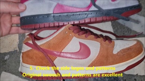 Nike dunk low original vs good replica. How to spot fake Nike SB Dunk low pro sneakers