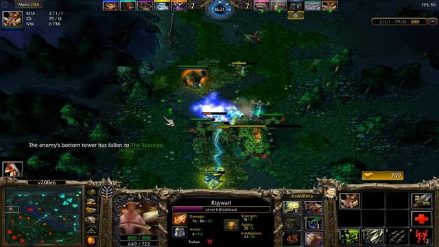 DOTA 1 BRISTLEBACK RAMPAGE!!! (BEYOND GODLIKE)