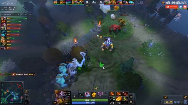 Alchemist Off Lane | 7.31b | Elephant.Yang Pro Alchemist Play | Dota 2 Immortal Gameplay смотреть онлайн
