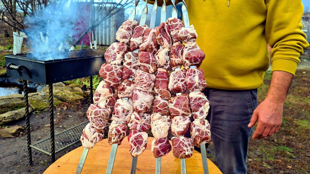Маринад для шашлыка из Говядины - такой Шашлык можно есть Губами смотреть онлайн