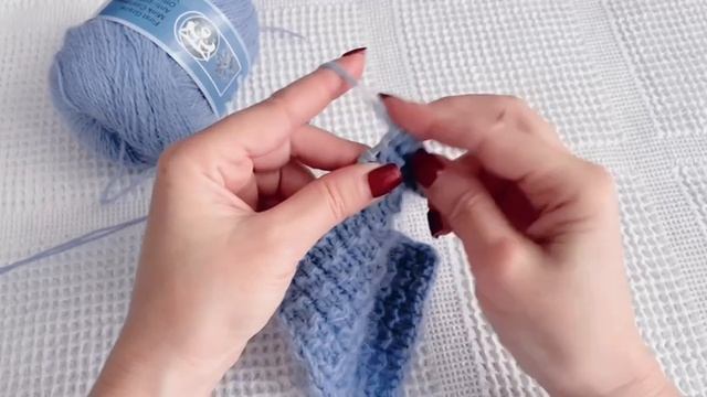 Узор с вытянутыми петлями смотреть онлайн