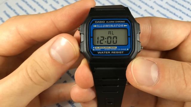 Обзор часов Casio F-105W-1A - видеообзоры недорогих моделей от Watch-Forum.RU