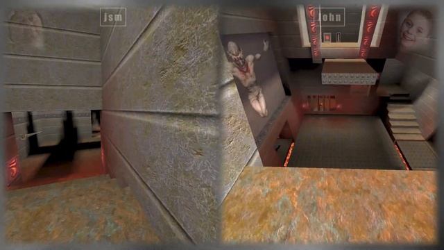 jsm V john - Quake 1 Death-Match DM2 Split Screen between me & john my 6 year old son with my music смотреть онлайн