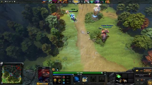 Dota 2 Sven regenerate HP смотреть онлайн