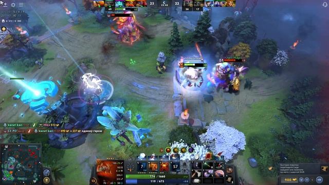 Деф мегакрипов и размен тронами с 0 хп на Mars в Dota 2 Patch 7.35b смотреть онлайн