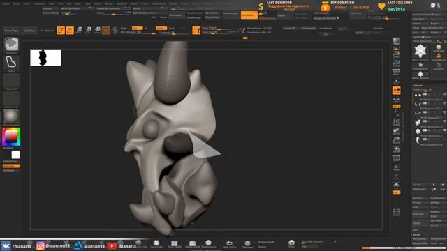 Zbrush sculpt in Darksiders style смотреть онлайн