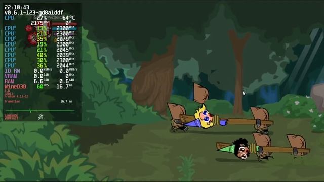 Let's Play on Linux - Castle Crashers (Proton 4.11 + WineD3D + MangoHUD) смотреть онлайн