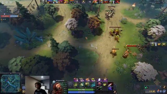 Dota 2 || Dendi || Windrunner || Hard Line от Денди