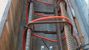 Прогрев бетона греющим проводом